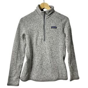 Patagonia Women’s Better Sweater 1/4 Zip Fleece Sweater Size S Gray‎ Gorpcore
